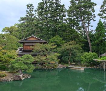 Park u Císařského paláce, Kjóto (Japonsko)