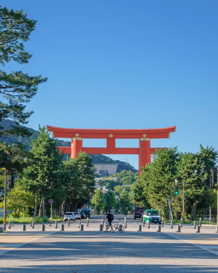 Heian svatyně torii brána
